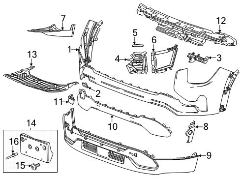 GM 11603951 Bolt, A/C Instrument Panel 11603951 GM Bolt, A/C Instrument Panel