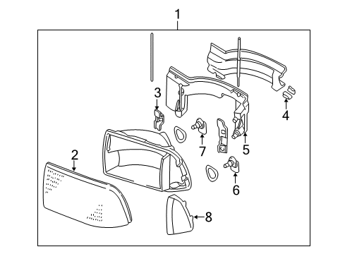 GM 16523368 Adjust Bracket, Passenger Side 16523368 GM Adjust Bracket, Passenger Side