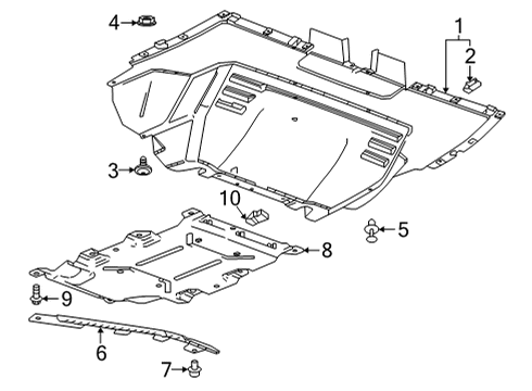 GM 86786370 Deflector, Front End Bumper, Rear 86786370 GM Deflector, Front End Bumper, Rear