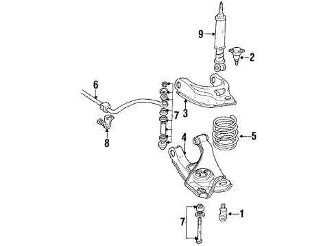 GM 363005 Stabilizer Shaft Bracket, Front 363005 GM Stabilizer Shaft Bracket, Front