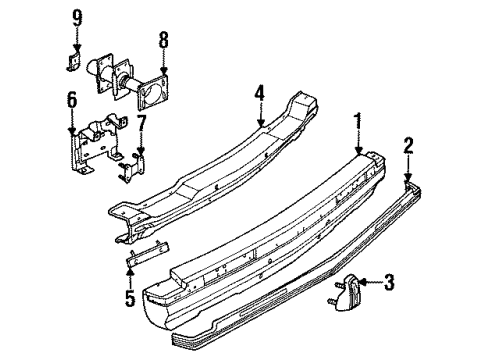 10161970 GM Reinforcement Backing Plate, Passenger Side