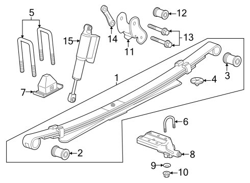 GM 85023370 Absorber, Front And Rear Suspension 85023370 GM Absorber, Front And Rear Suspension