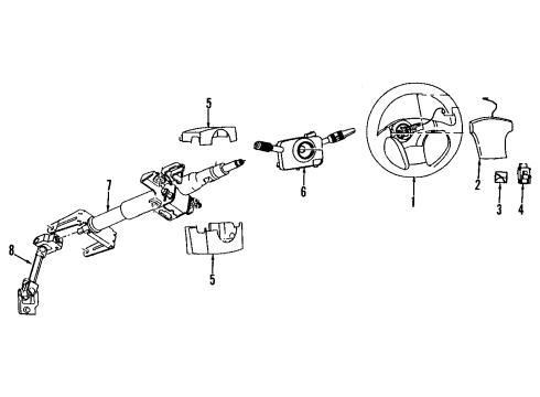 GM 21060696 Steering Wheel 21060696 GM Steering Wheel