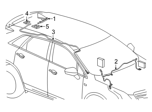 85558257 GM Cable, Radio Antenna