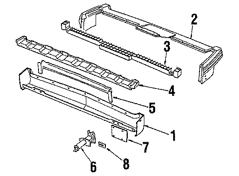 22035517 GM Energy Absorber, Rear Driver Side