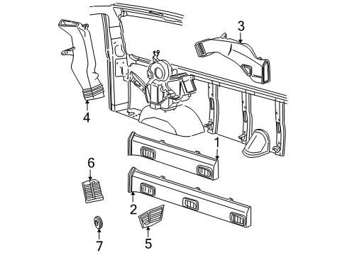 GM 84817041 Duct, A/C Outlet 84817041 GM Duct, A/C Outlet