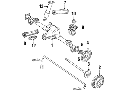 GM 26044893 Axle Assembly, Rear 26044893 GM Axle Assembly, Rear