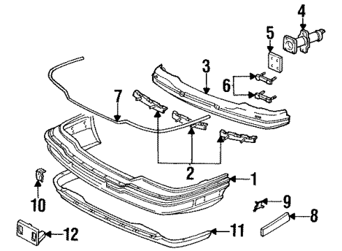 25551202 GM Bumper Cover Rivet