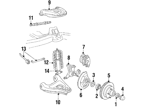 472116 GM Stabilizer Bar, Front