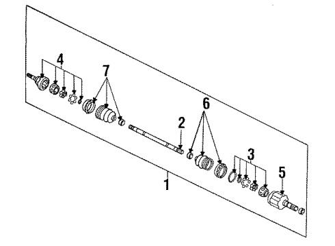 26003636 GM Shaft, Passenger Side