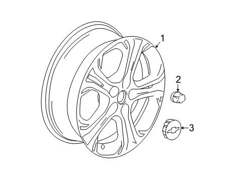 GM 13399301 Wheel Cover 13399301 GM Wheel Cover