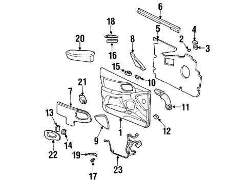 25670700 GM Lock Switch, Rear