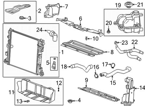 42789519 GM Baffle, Radiator Air