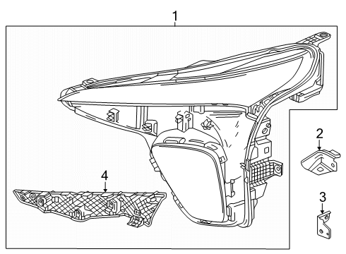 26518288 GM Headlamp, Capsule/Headlamp/Fog Lamp, Front