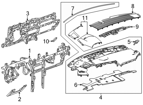 GM 11546768 Reinforcement Beam Retainer 11546768 GM Reinforcement Beam Retainer
