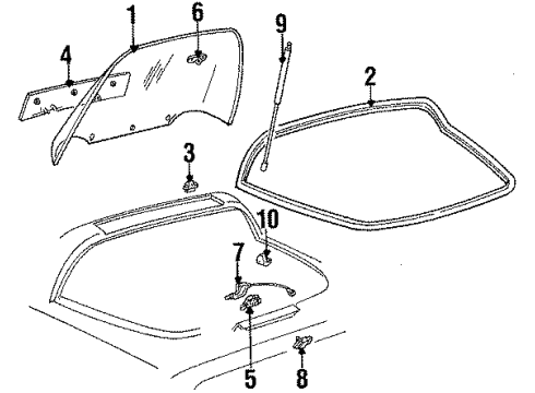 GM 14067595 Lower Hinge, Rear 14067595 GM Lower Hinge, Rear