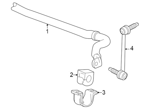 GM 84601376 Stabilizer Link, Passenger Side 84601376 GM Stabilizer Link, Passenger Side