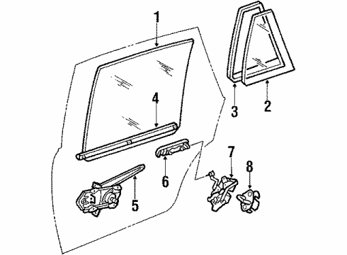 GM 96057111 Handle, Outside 96057111 GM Handle, Outside