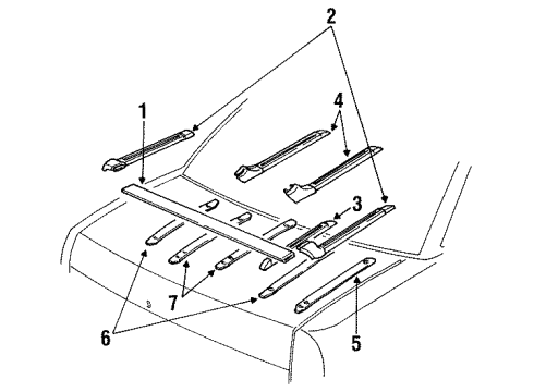 14103889 GM Slat Insulator