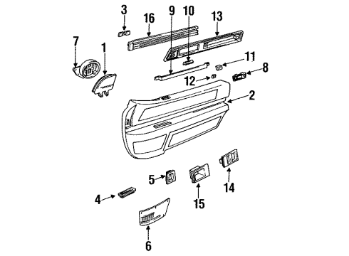 GM 20587948 Retainer, Front 20587948 GM Retainer, Front