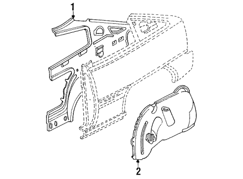 90245741 GM Wheelhouse Assembly