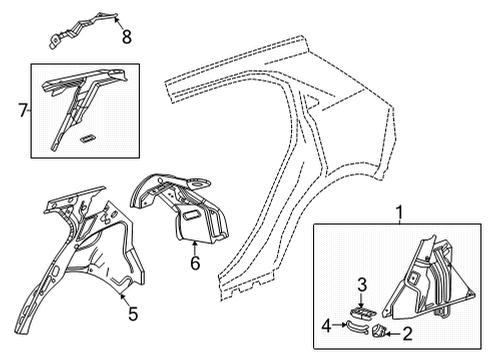 26410192 GM Panel, Rear Wheelhouse