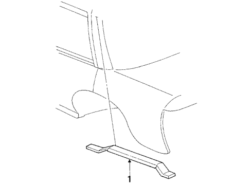 GM 20580524 Vent Valve, Rear Passenger Side 20580524 GM Vent Valve, Rear Passenger Side