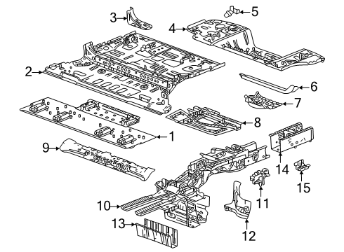 GM 85010563 Insulator-Rear Compartment Floor Panel 85010563 GM Insulator-Rear Compartment Floor Panel