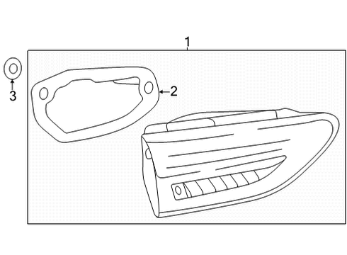 85149114 GM Lamp, Tail Lamp