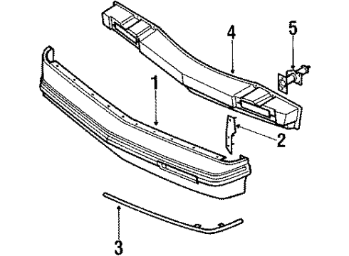 GM 22067441 Energy Absorber, Front 22067441 GM Energy Absorber, Front