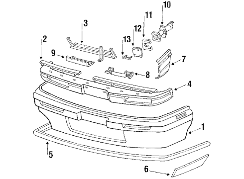 25535108 GM Bumper Cover, Front