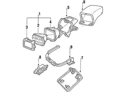 GM 16510405 Actuator Mount Bracket, Driver Side 16510405 GM Actuator Mount Bracket, Driver Side