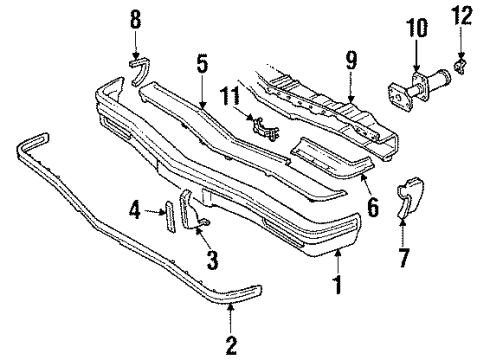 22170011 GM Energy Absorber, Front