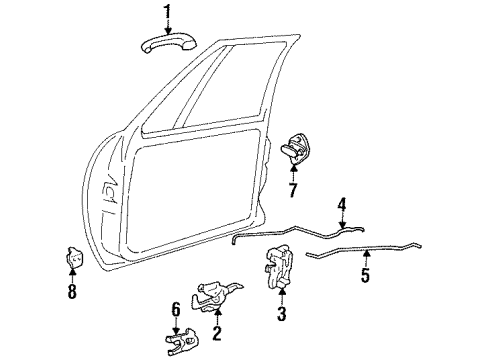 16620591 GM Lock Module Bracket, Driver Side