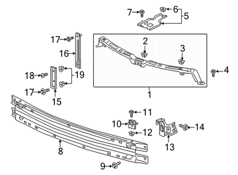 GM 84332096 Bar, Front And Rear Bumper/Fascia Face 84332096 GM Bar, Front And Rear Bumper/Fascia Face