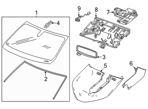 85767375 GM Bracket Assembly-Front View Driver Information Camera