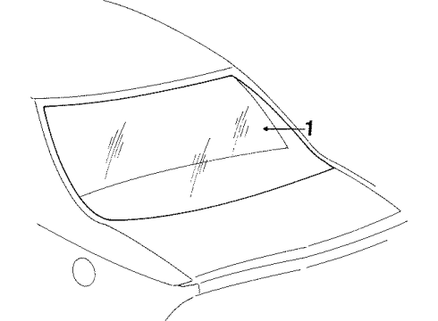 GM 10131321 Back Glass, Rear 10131321 GM Back Glass, Rear