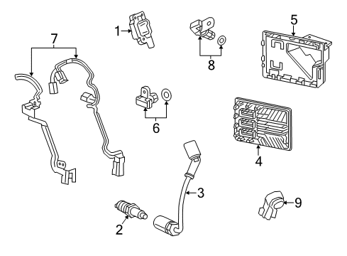 GM 19431551 Cable Set 19431551 GM Cable Set