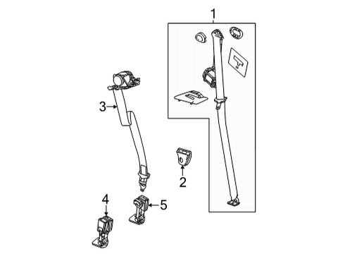 GM 85694117 Retractor Kit, Seat Belt 85694117 GM Retractor Kit, Seat Belt