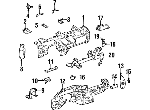 25685649 GM Carrier Upper Bracket, Passenger Side