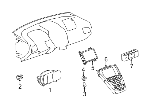 GM 22797992 Display System, Driver Side 22797992 GM Display System, Driver Side