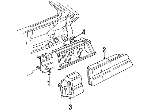 GM 5973010 Filler End, Passenger Side 5973010 GM Filler End, Passenger Side