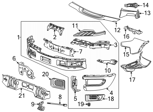 GM 87843052 Bolt, Bumper/Fascia Mounting, Rear 87843052 GM Bolt, Bumper/Fascia Mounting, Rear