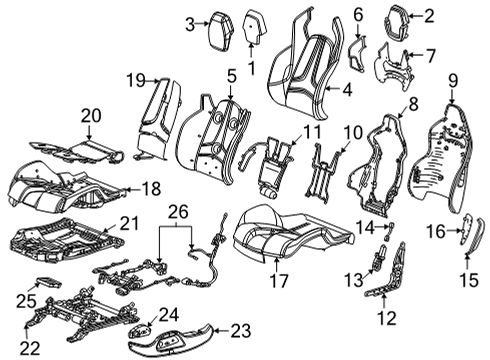 GM 84963645 Cover, Front Seat Back And Back Of Back 84963645 GM Cover, Front Seat Back And Back Of Back