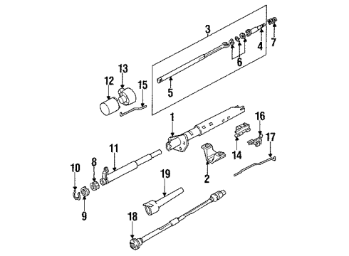 GM 26002686 Intermediate Shaft 26002686 GM Intermediate Shaft