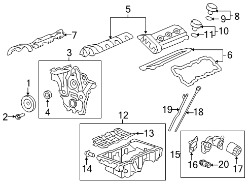 GM 12645325 Oil Filter Housing Adapter 12645325 GM Oil Filter Housing Adapter