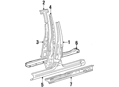 94857626 GM Inner Pillar