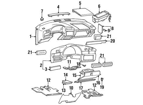 GM 10261948 Sound Absorber, Passenger Side 10261948 GM Sound Absorber, Passenger Side