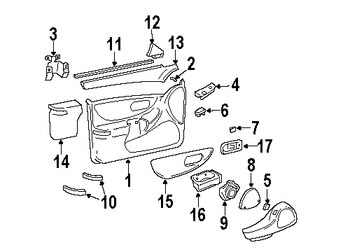 10288869 GM Lock Switch, Rear