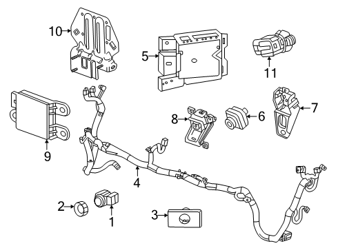 GM 86580633 Camera-Rear View Driver Information 86580633 GM Camera-Rear View Driver Information